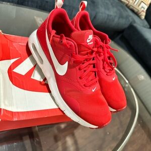 Red Nike sneakers